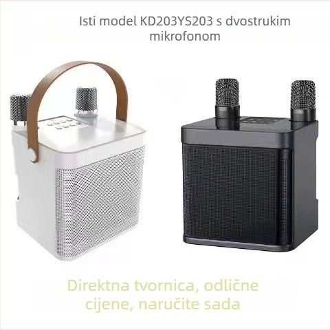 Prijenosni vanjski Bluetooth karaoke zvučnik s ugrađenom baterijom – Bluetooth 5.3, 10W izlaz, baterija 2000–4000 mAh, raspon 100Hz–20kHz, domet 10m