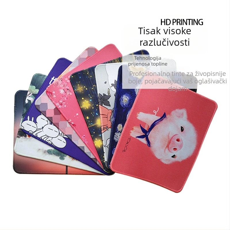 Podloga za miš sa naslonom za zglob — protuklizna podloga za stol, prirodna guma, prijenos topline, prilagodljivo