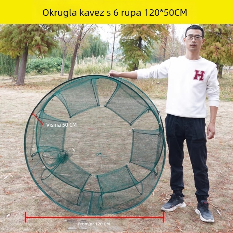 Novi sklopivi nehrđajući čelični ribarski kavez za šarane, kozice i jastoge