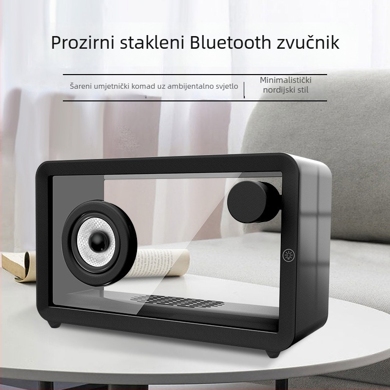 Bluetooth zvučnik s atmosfernom rasvjetom, 8W izlaz, ugrađena baterija 2000–4000mAh, frekvencijski raspon 100Hz–20kHz, domet do 10 m, Bluetooth 5.1