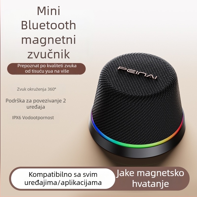2025 novi magnetski Bluetooth zvučnik – prenosni, vodootporan mini Bluetooth zvučnik za vanjsku upotrebu