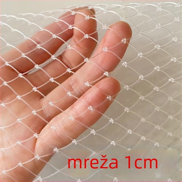 Ribolovna mreža za pristajanje, ručno pletena najlonska mreža s otvorom 1 cm, produbljen dizajn, zaštita od zakačenja