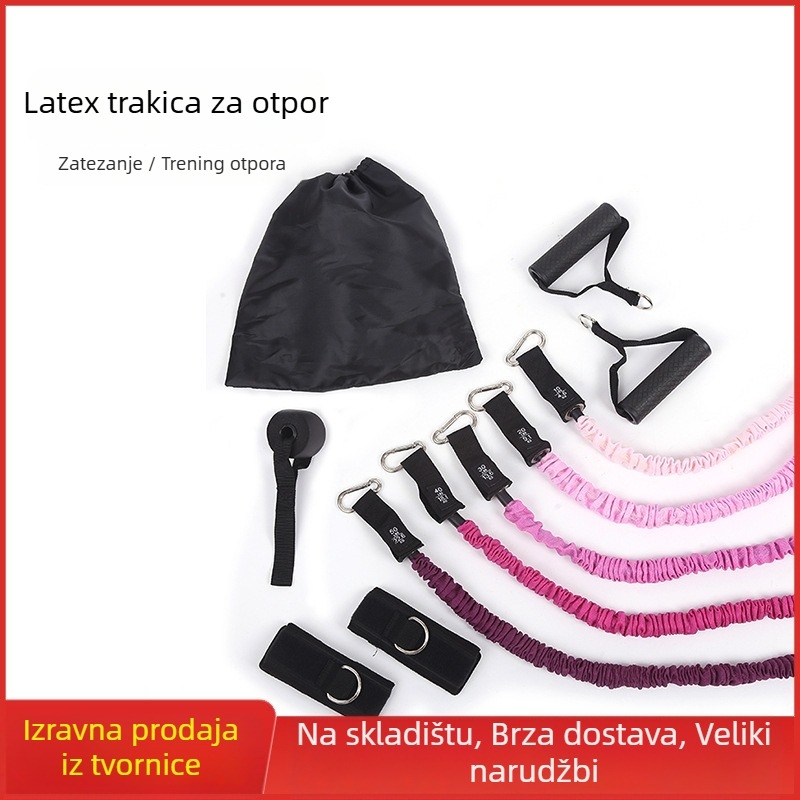 Pliometrijski trener skokova s latexom za boksa i Taekwondo – kućni fitness uređaj za trening nogu