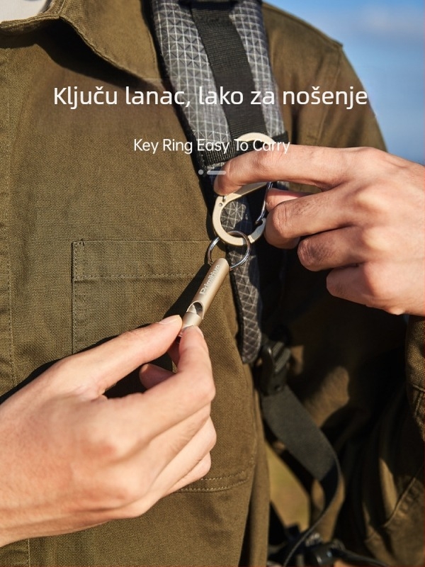 Metalna zviždaljka za preživljavanje - visok ton, nužni vanjski alarm, sigurnost u potresima i požarima