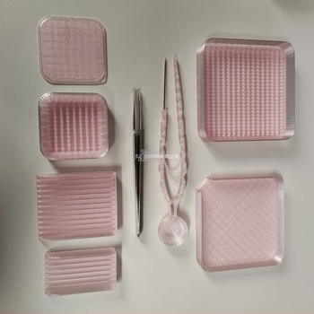 Plastični set za sortiranje mahuna s ladicom za igle i spremnikom praška, uključuje lopaticu za mahune i organizator olovaka