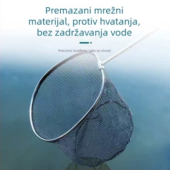 Ogromna ribarska mreža s ljepilom mrežom i premazom protiv zaplitanja, nosivost 25 kg, dubina 50 cm