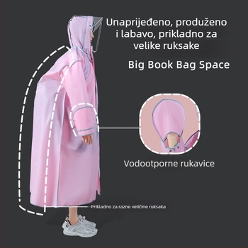 KIŠNA PONČO EVA za elektromotorni bicikl i motocikl — EVA tkanina, uobičajene debljine, za odraslu osobu, lagano