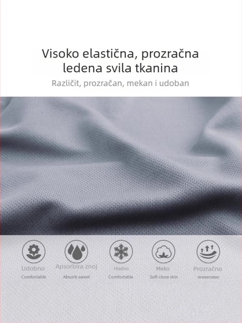 Muška brzosušeća majica od poliestera, labavi kroj, kratki rukavi, okrugli ovratnik