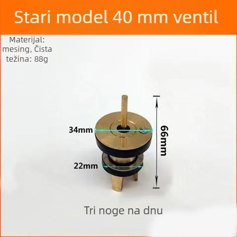 Kutna ventilska sklopka za ispiranje WC-a — bakreno tijelo, kašnjenje ispiranja, set za popravak, moderan jednostavan stil