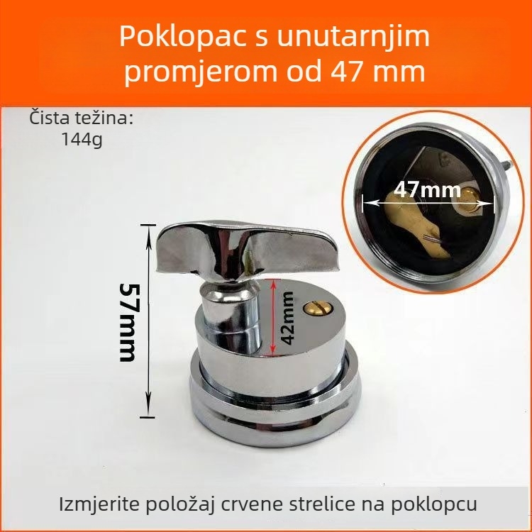 Kutna ventilska sklopka za ispiranje WC-a — bakreno tijelo, kašnjenje ispiranja, set za popravak, moderan jednostavan stil