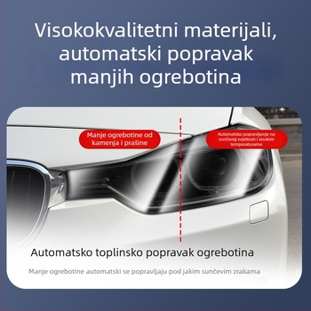Naljepnica za svjetla automobila: materijal - naljepnice; tip - naljepnica za svjetla; prozirni uzorak; samoljepljiva instalacija; prilagodljivo