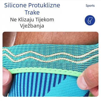 Štitnici za koljena za odrasle, silikon, mješavina najlona-spandexa-poliestera, za trčanje i planinarenje