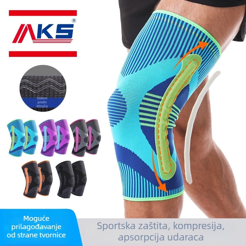 Štitnici za koljena za odrasle, silikon, mješavina najlona-spandexa-poliestera, za trčanje i planinarenje