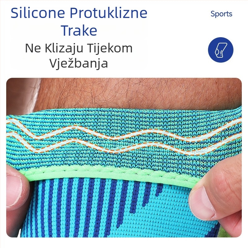 Štitnici za koljena za odrasle, silikon, mješavina najlona-spandexa-poliestera, za trčanje i planinarenje