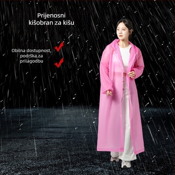 EVA kišni pončo za odrasle (debelji, višekratno upotrebljivi, za outdoor planinarenje)