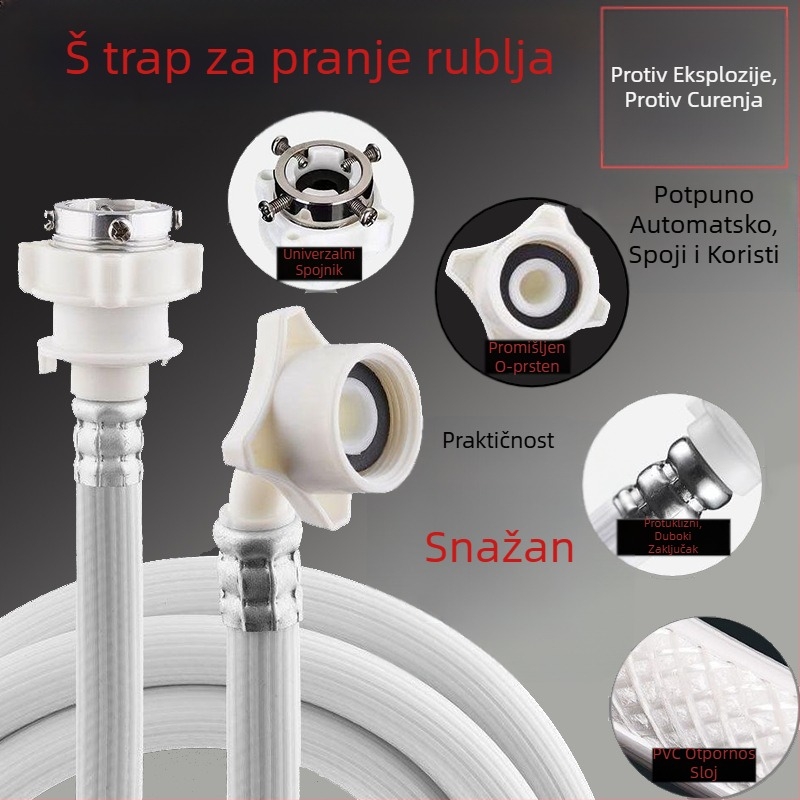 Cijev za dovod vode u perilicu rublja, PVC materijal, Huixin marka, moderan minimalistički stil