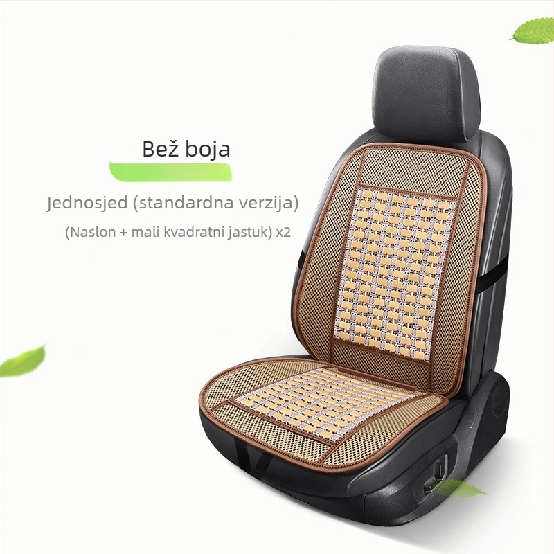 Podložak za auto sjedalo od bambusovih pločica, ljetna, prozračna, univerzalna, jedan komad