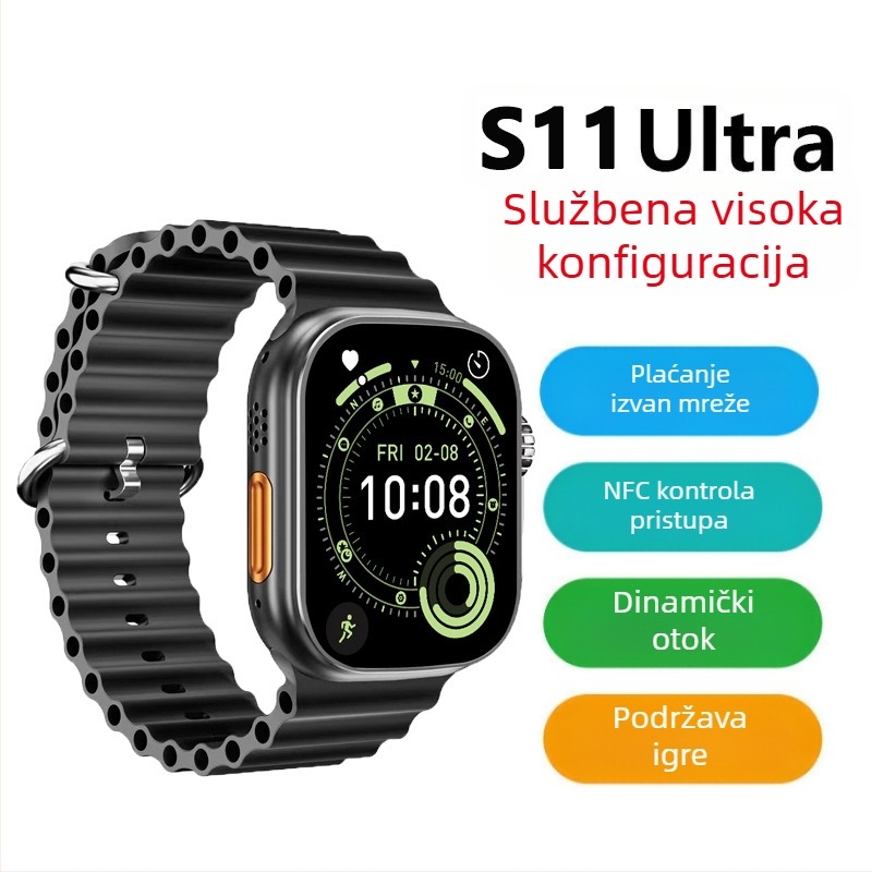 Pametni sat: mjerenje otkucaja srca, krvnog tlaka, zasićenja kisikom, Bluetooth pozivi, praćenje sna