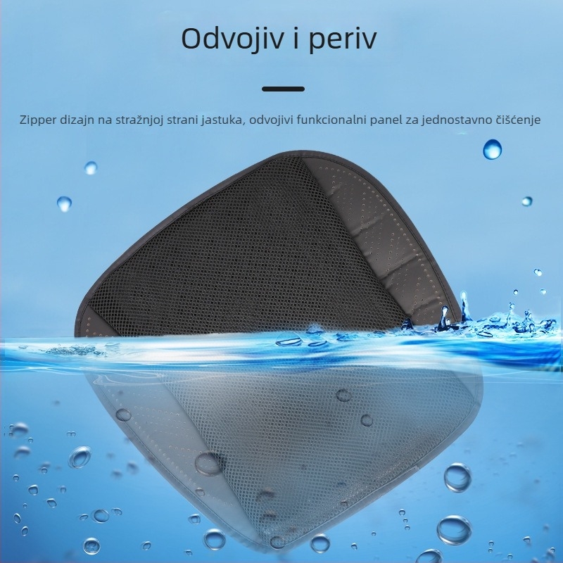 Auto sjedalo jastučić za ljeto, ventilacija i hlađenje, USB ventilator, Ice Silk površina