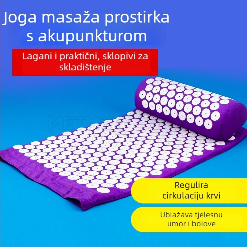 Prostirka za jogu s akupunkturom, 100% pamuk, 470 g, debljina 6 mm, Jingchen marka