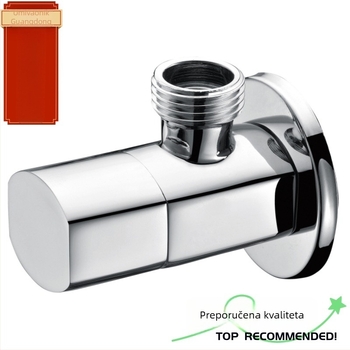 Mosazni ugaoni ventil za WC, perilicu rublja i bojler, model JFYJYC, radni tlak 1,6 MPa, unutarnji promjer 20 mm, ugradnja u zid