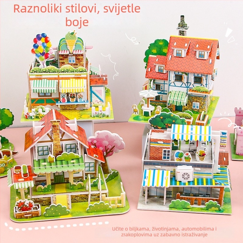 3D slagalica za djecu – DIY obrazovna igračka od pjene, za dob 4–6 godina, montaža oko 5 minuta.
