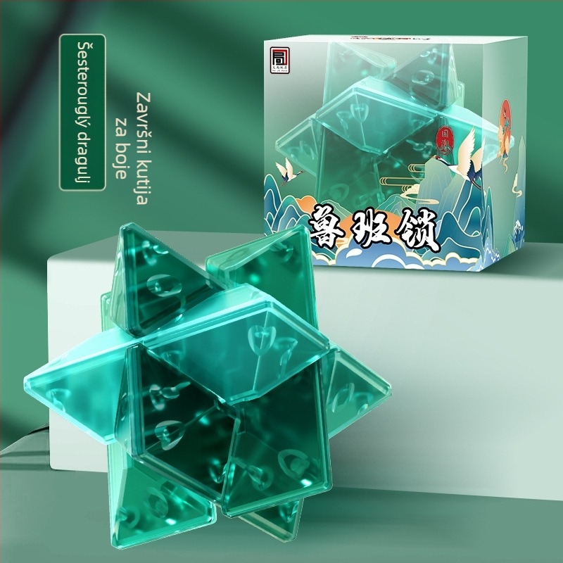 Kongming Lock puzzle – izuzetno teško, plastična konstrukcija, mogućnost DIY-a, za dob 7–14 godina