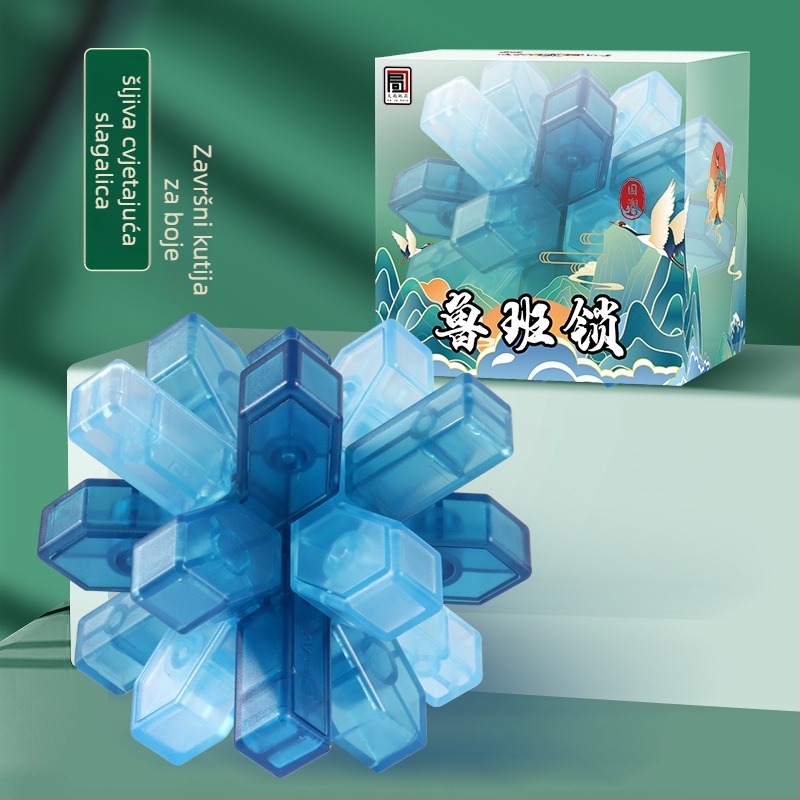Kongming Lock puzzle – izuzetno teško, plastična konstrukcija, mogućnost DIY-a, za dob 7–14 godina