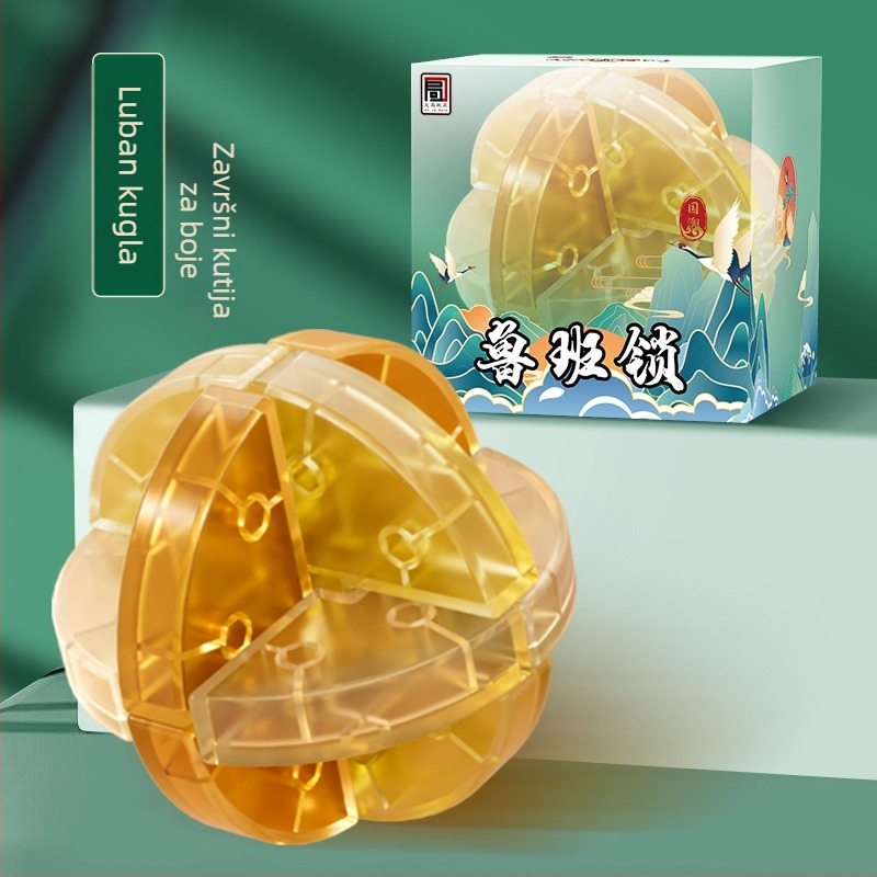 Kongming Lock puzzle – izuzetno teško, plastična konstrukcija, mogućnost DIY-a, za dob 7–14 godina