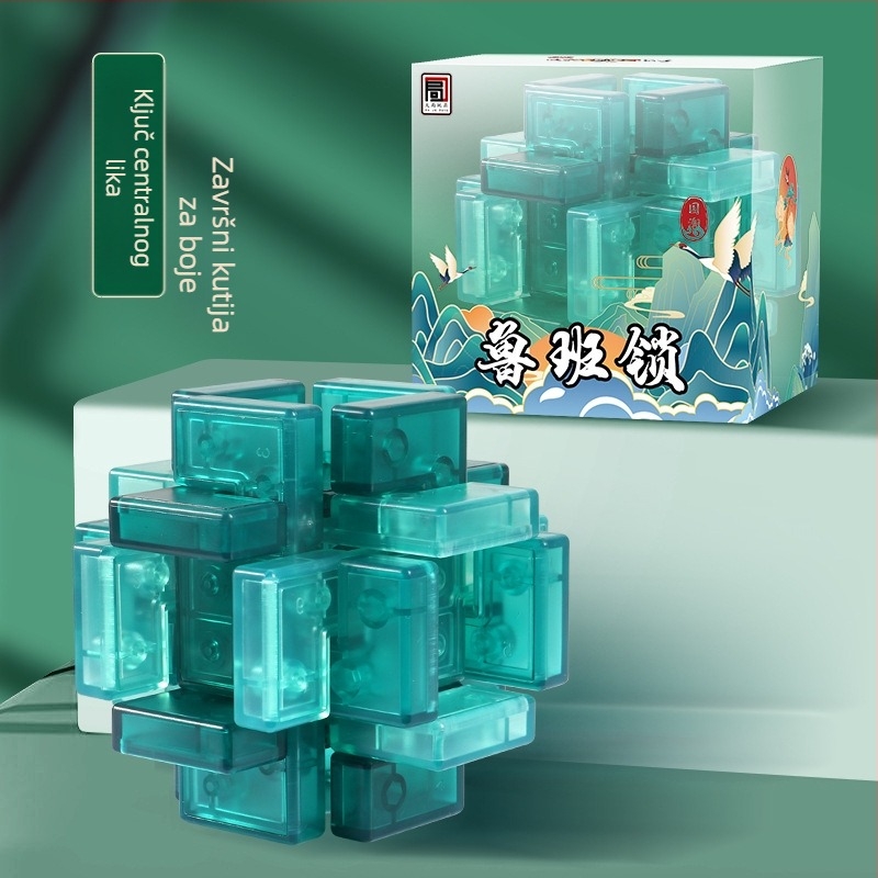 Kongming Lock puzzle – izuzetno teško, plastična konstrukcija, mogućnost DIY-a, za dob 7–14 godina