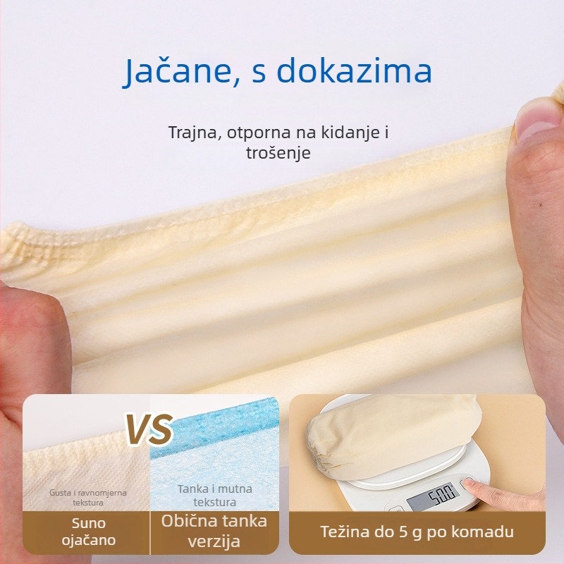 Jednokratne navlake za obuću od netkanog materijala, za unutarnju upotrebu, debeli materijal, zaštita od prašine, protuklizne, otporne na habanje