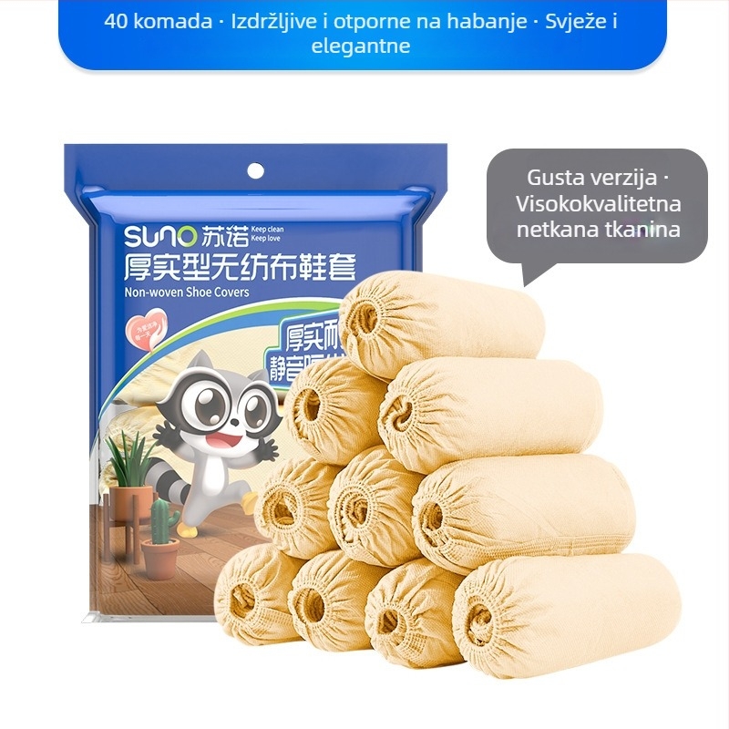 Jednokratne navlake za obuću od netkanog materijala, za unutarnju upotrebu, debeli materijal, zaštita od prašine, protuklizne, otporne na habanje