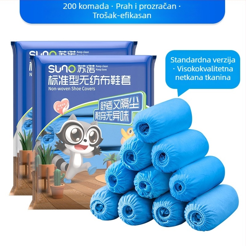 Jednokratne navlake za obuću od netkanog materijala, za unutarnju upotrebu, debeli materijal, zaštita od prašine, protuklizne, otporne na habanje