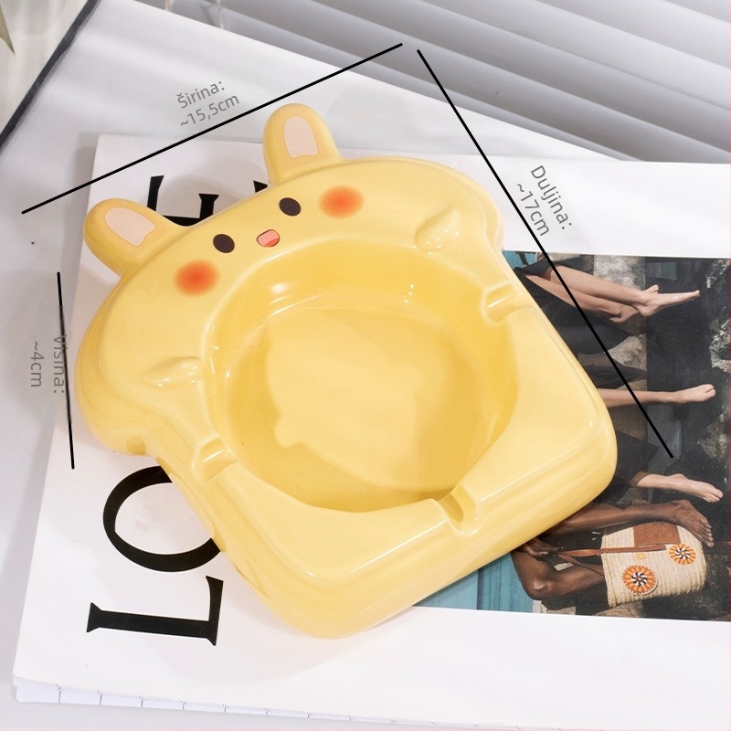 Keramički pepeljar s dizajnom mačje šape, Yehua ceramics, crtani stil, s ispisom logotipa, mogućnost prilagodbe