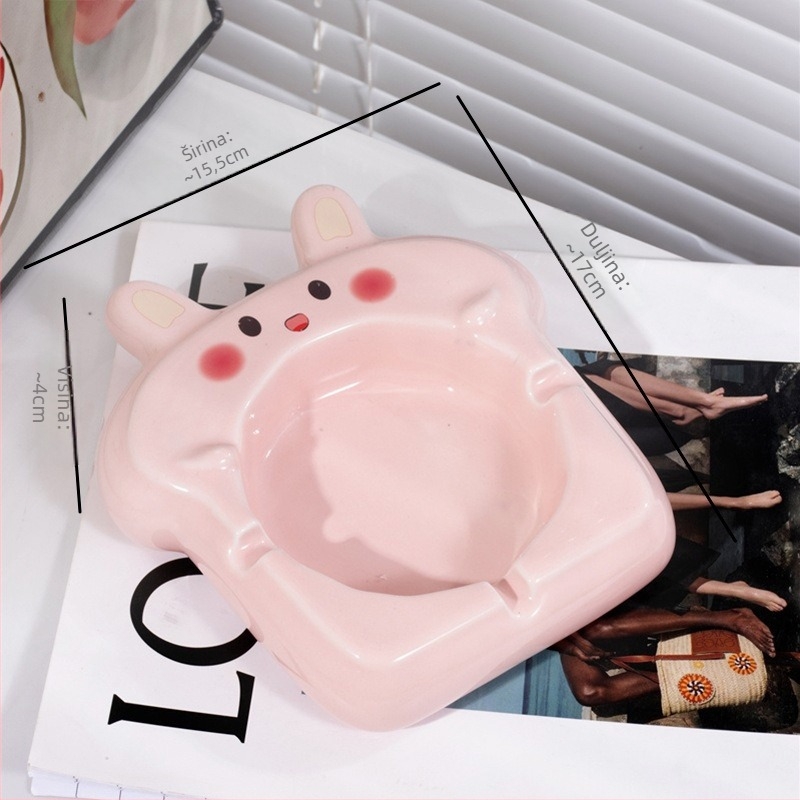 Keramički pepeljar s dizajnom mačje šape, Yehua ceramics, crtani stil, s ispisom logotipa, mogućnost prilagodbe