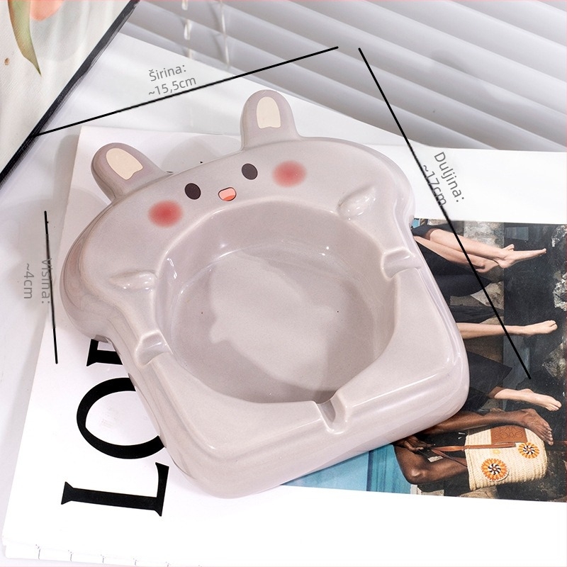 Keramički pepeljar s dizajnom mačje šape, Yehua ceramics, crtani stil, s ispisom logotipa, mogućnost prilagodbe