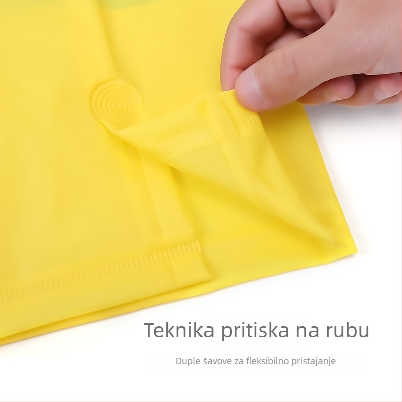 Dječje EVA pončo za kišu, jednodjelno, vodootporni PE sloj, tiskani logotip