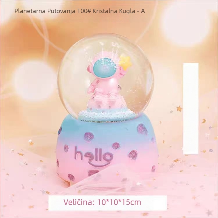 Glazbena kutija s kristalnom kuglom, materijal smola, marka HAOHAO process