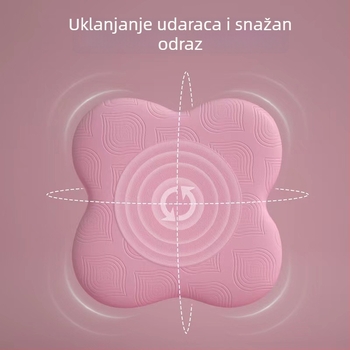 TPE jastuk za koljena za jogu, protuklizna površina, debljina 22 mm, težina 80 g, zaštita zglobova