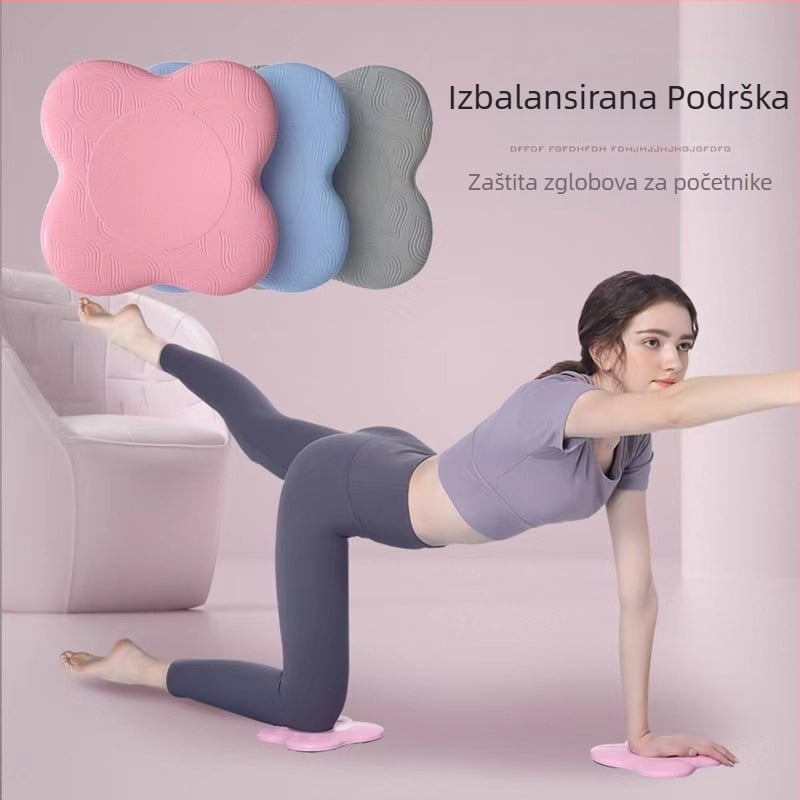 TPE jastuk za koljena za jogu, protuklizna površina, debljina 22 mm, težina 80 g, zaštita zglobova