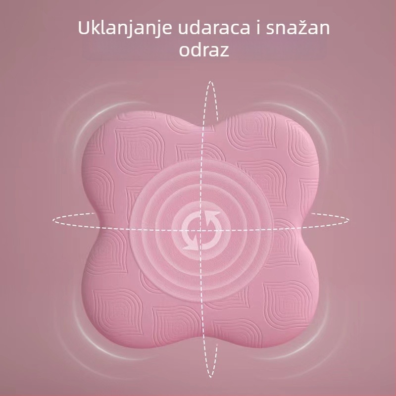 TPE jastuk za koljena za jogu, protuklizna površina, debljina 22 mm, težina 80 g, zaštita zglobova