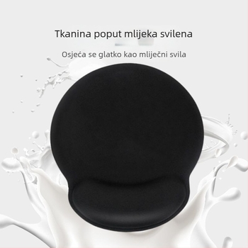 Podloga za miš s podrškom za zglob – silikon protivklizna, udobna podrška zglovu