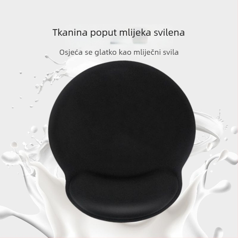 Podloga za miš s podrškom za zglob – silikon protivklizna, udobna podrška zglovu