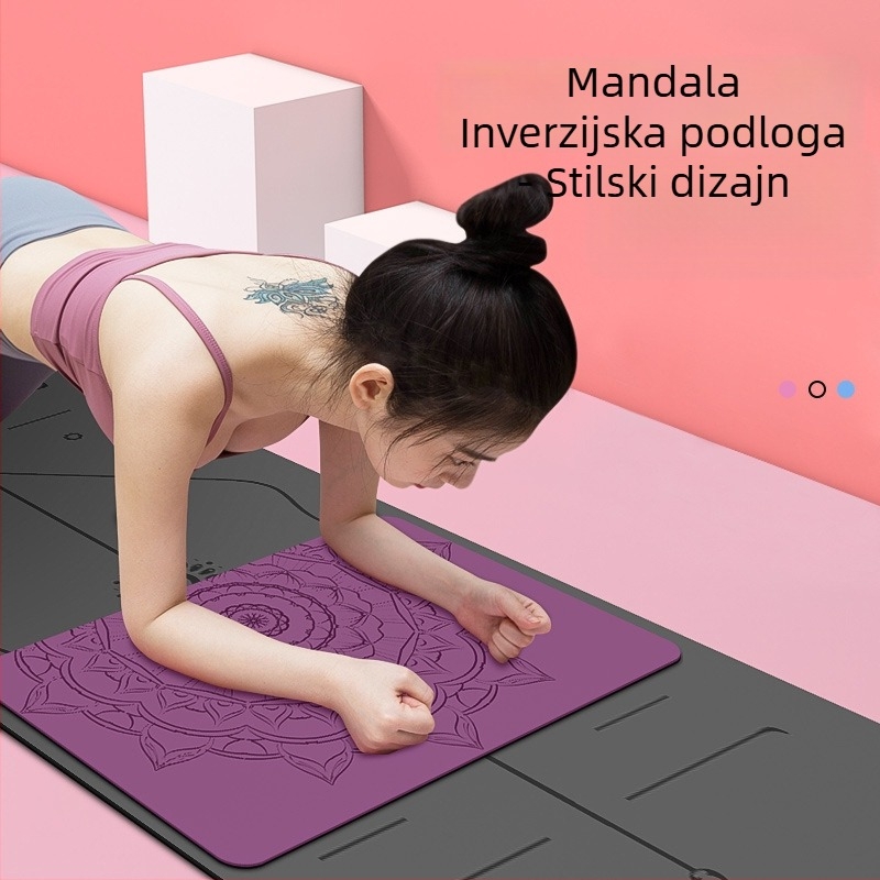Ai Bu PU gumena joga podloga za handstand, 4.5 mm debljina, 500 g, protuklizna