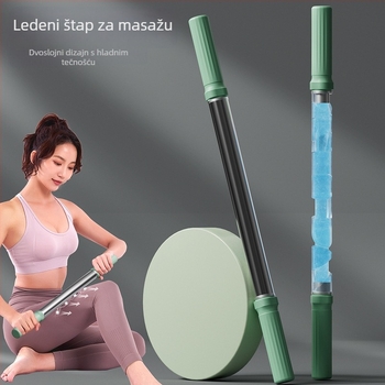 Kang zhe Masažni štapić s osovinom — pomagala za jogu; Podrijetlo: Jinhua, Zhejiang; za kućni fitness, opuštanje fascije, joga i pilates