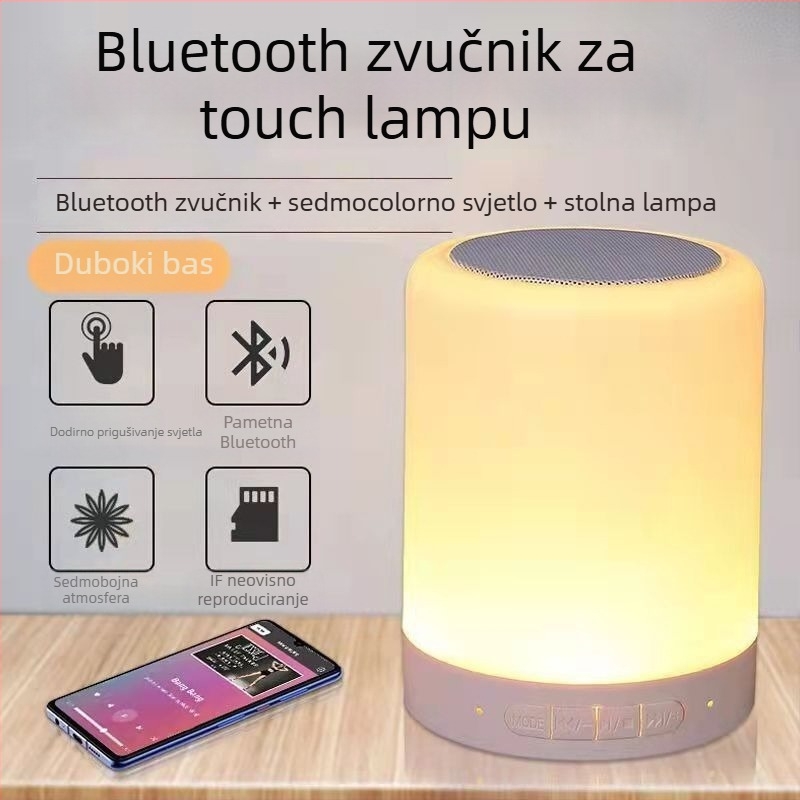 Bluetooth zvučnik za noćni ormarić s LED zaslonom i budilicom, 5W izlaz, Bluetooth 5.0, ugrađena baterija 800–1000 mAh