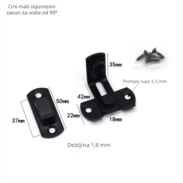 Nerđajući čelični zatezač za vrata, tip B, za drvena vrata, brušeni završni sloj, marka Mingshi hardware, moderan minimalistički stil
