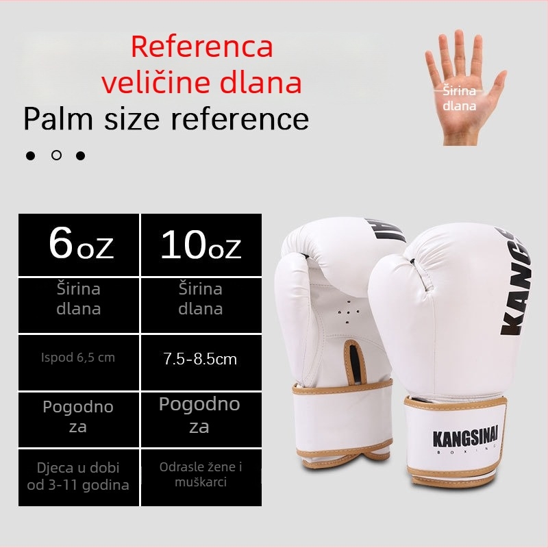 Boksačke rukavice - PU materijal, Vertikalni stil, Težina 0,38, Model qjst001, Marka bk