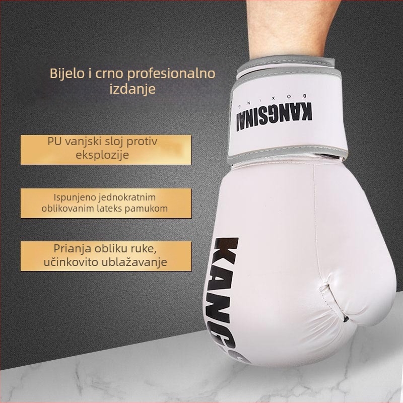 Boksačke rukavice - PU materijal, Vertikalni stil, Težina 0,38, Model qjst001, Marka bk