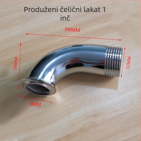 Mesingov ručni ventil s ručnim kotačićem za odgađanje — četveroputni ispirni ventil, dodatci za toaletni ventil, model 00-18, marka Soup Button